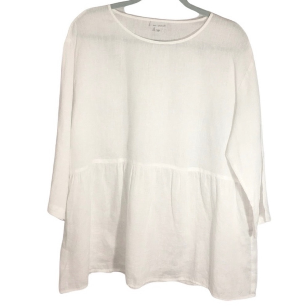 J. Jill 100% linen blouse shirt Medium